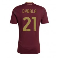 Camisa de Futebol AS Roma Paulo Dybala #21 Equipamento Principal 2024-25 Manga Curta